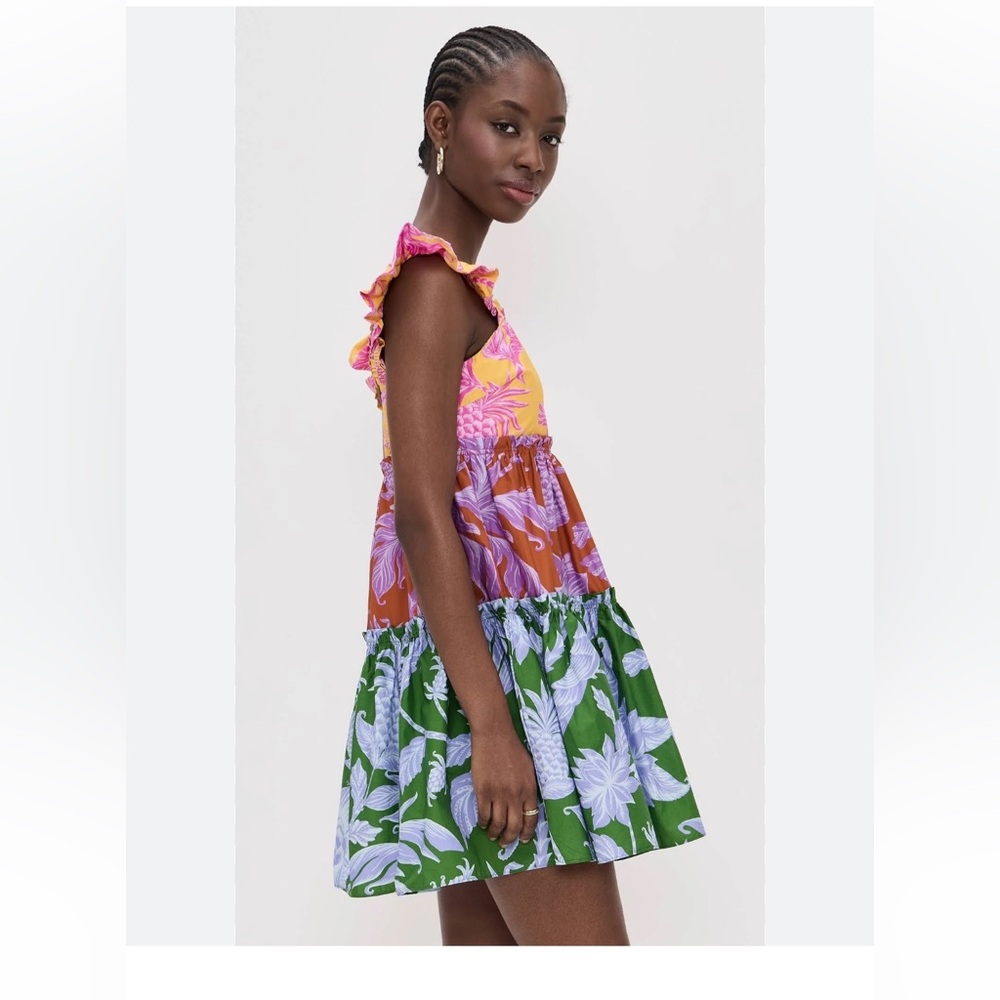 NWT Farm Rio MIXED TROPICAL SWING MINI DRESS Size M